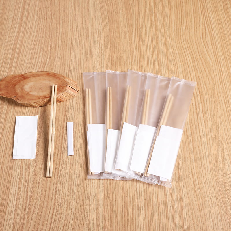 使い捨て食事バッグの 3 点セット、箸、テーブルナプキン、つまようじ、つや消し複合フィルムセット